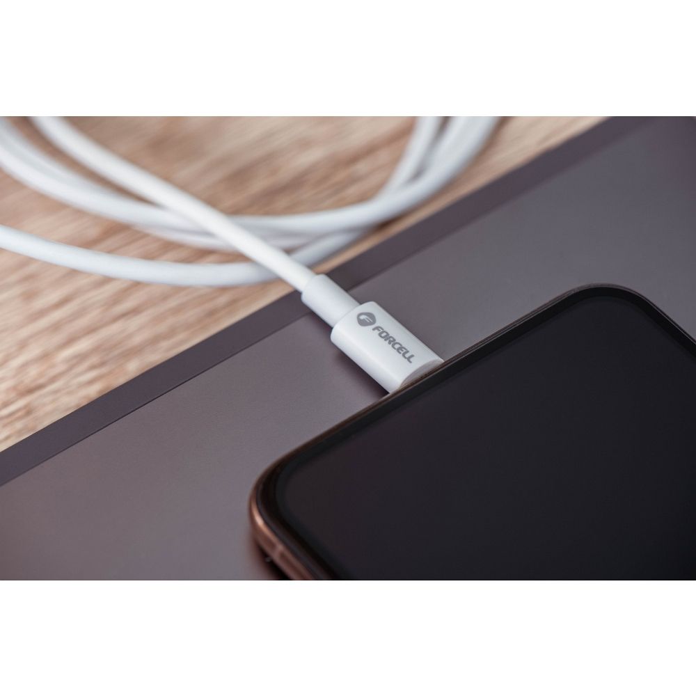 FORCELL kabel USB A na Lightning 8-pinski MFi 2.4A/5V 12W C703 1m bijeli