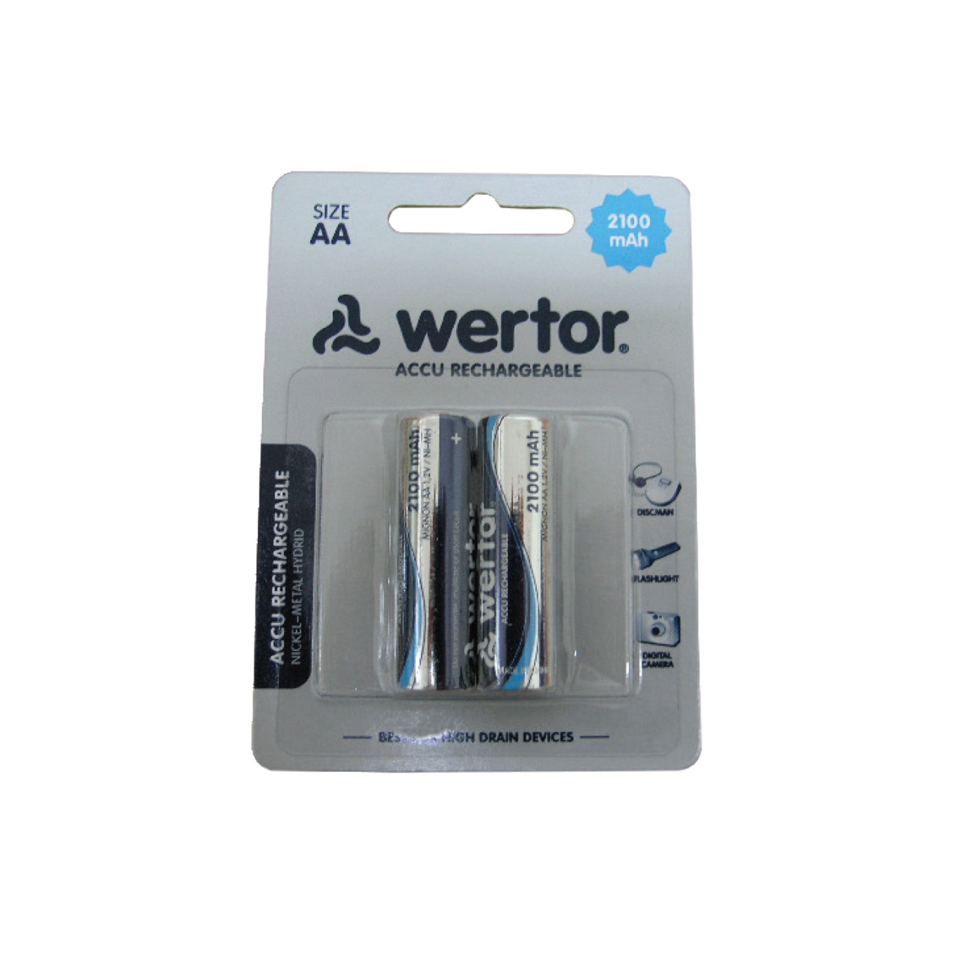 Baterija 'Wertor' 2500mAh AA 2kom blister NiMH