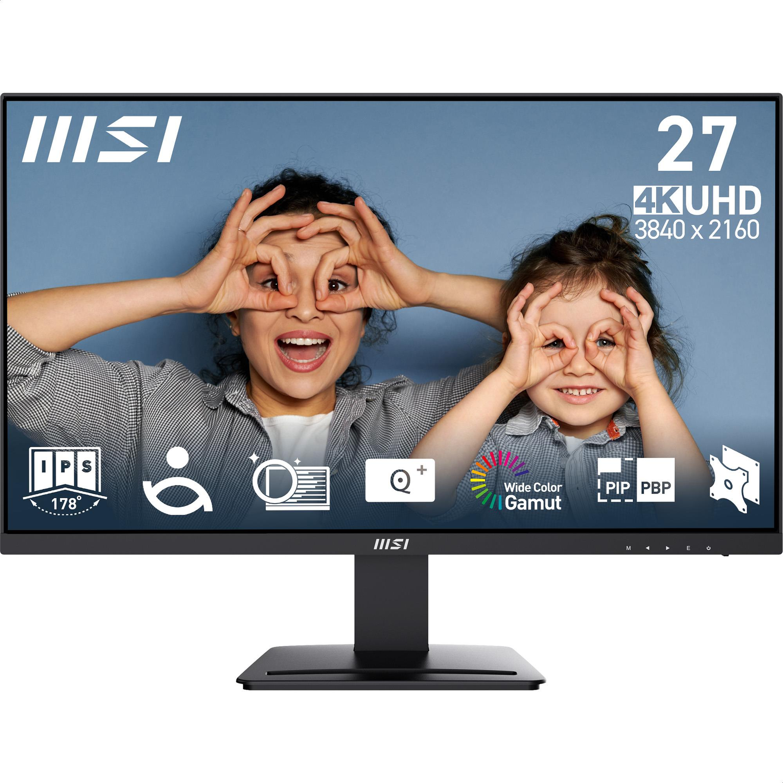 MSI Pro MP273U računalni monitor 68,6 cm (27") 3840 x 2160 pikseli 4K Ultra HD Crno