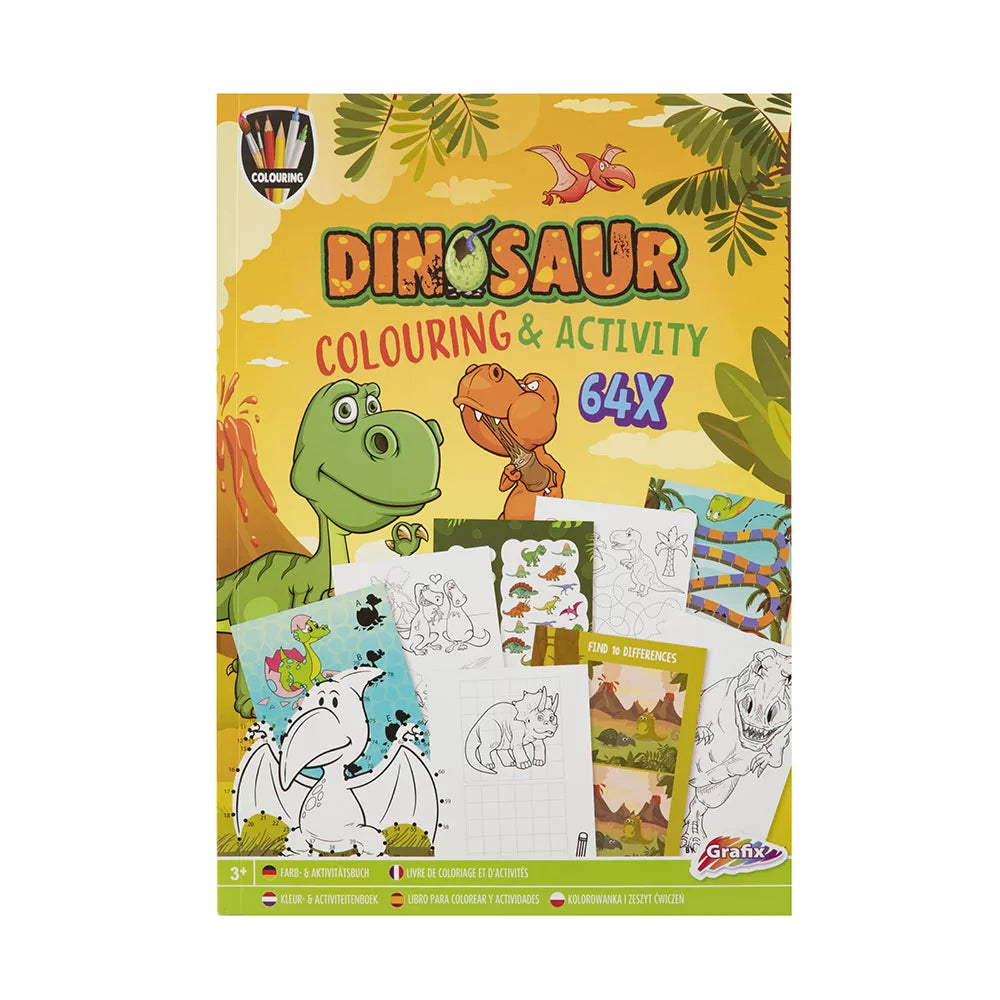 Bojanka sa zadacima Dinosaur