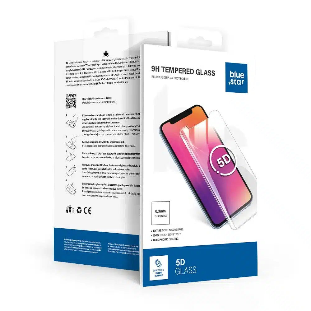 Blue Star 5D kaljeno staklo za iPhone 14 Pro (full glue)