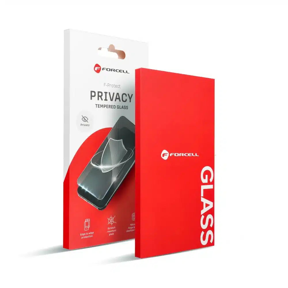 Kaljeno staklo Forcell Privacy Glass Anti-spy za iPhone 16 Pro Max crno