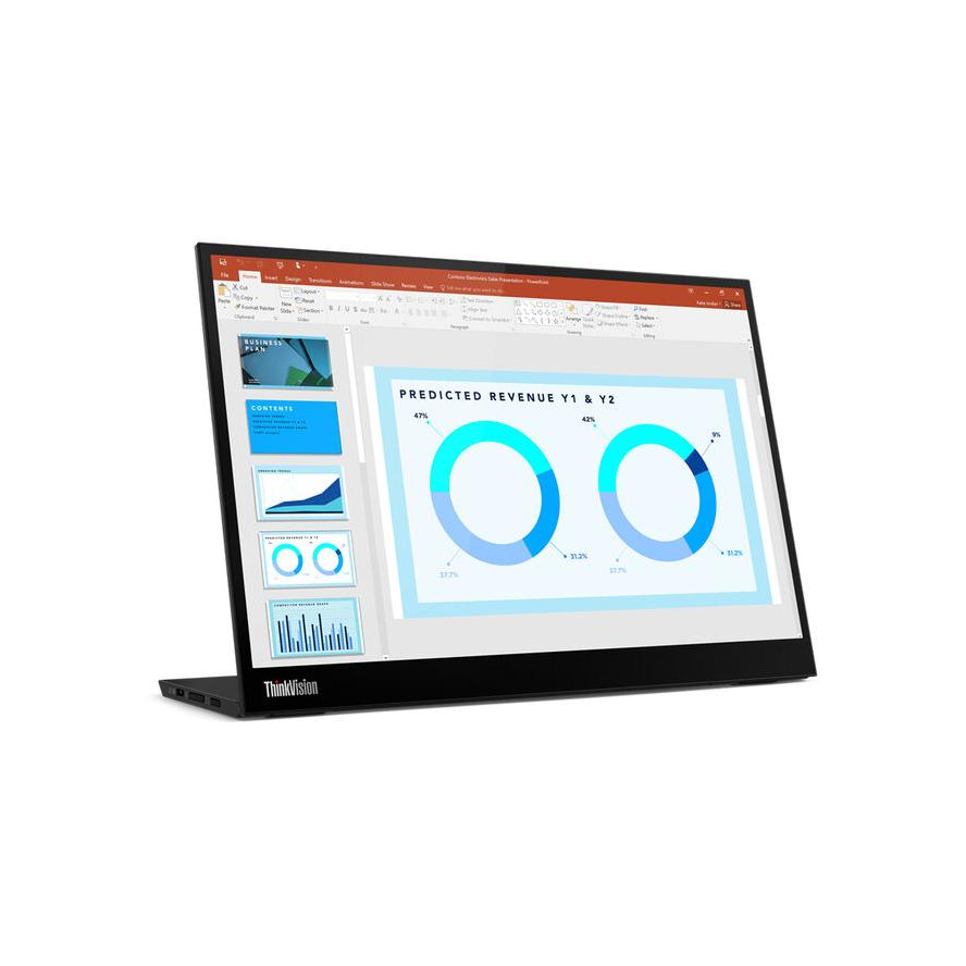 Lenovo ThinkVision M14d LED display 35,6 cm (14") 2240 x 1400 pikseli 2.2K Crno