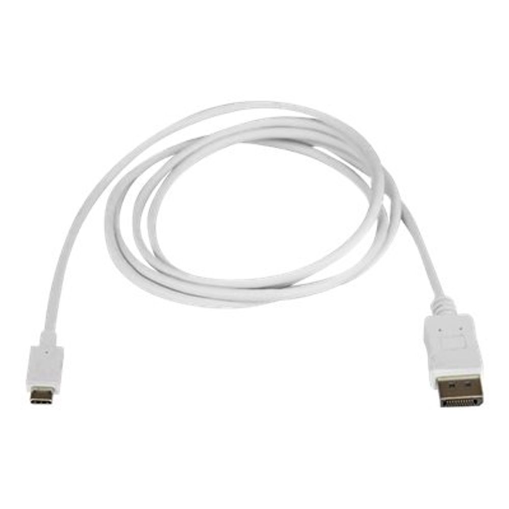 StarTech.com CDP2DPMM6W prilagodnik za video kabel 1,8 m USB Tip-C DisplayPort Bijelo