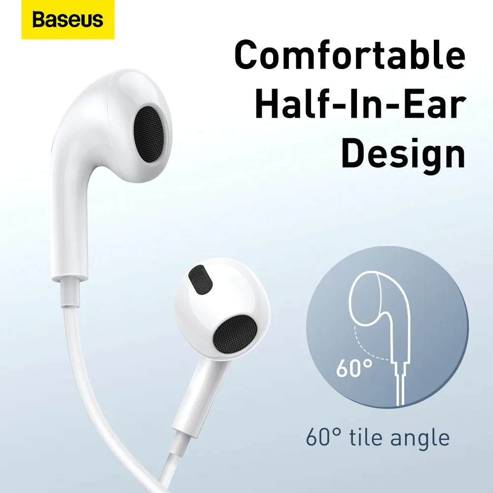 BASEUS slušalice / utičnica za slušalice 3,5 mm ENCOK Žičane H17 NGCR020002