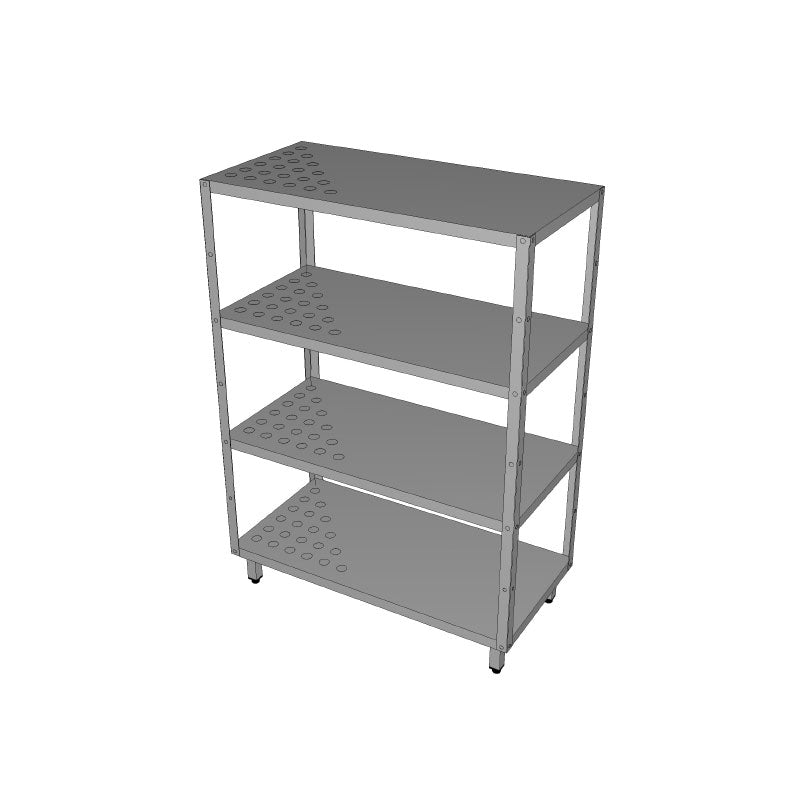 Končar Četveroetažni regal s perforiranim policama
