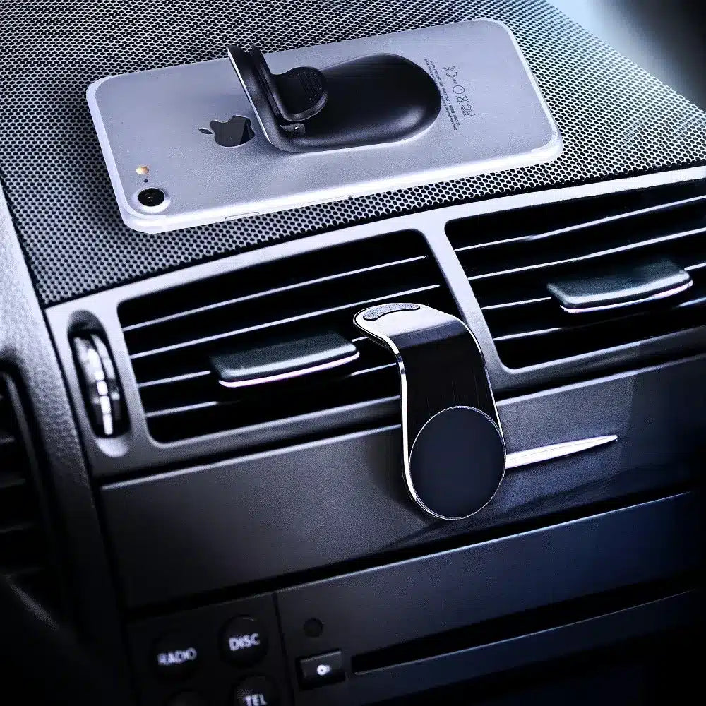 Univerzalni crni magnetni auto držač za ventilacijsku rešetku AIR OUTLET