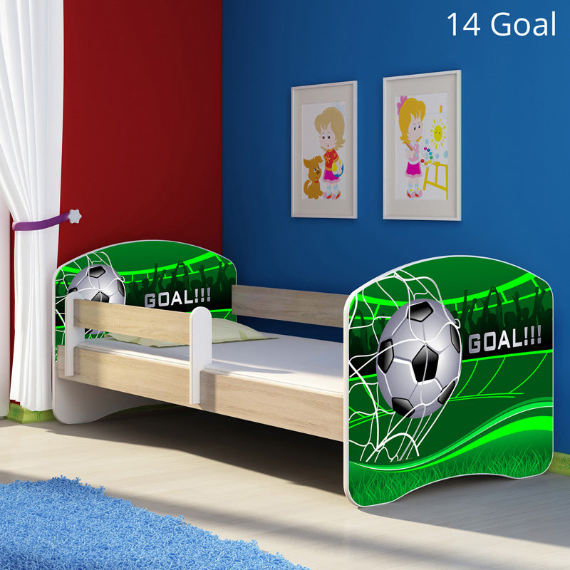 Dječji krevet ACMA s motivom, bočna sonoma 180x80 cm 14 Goal