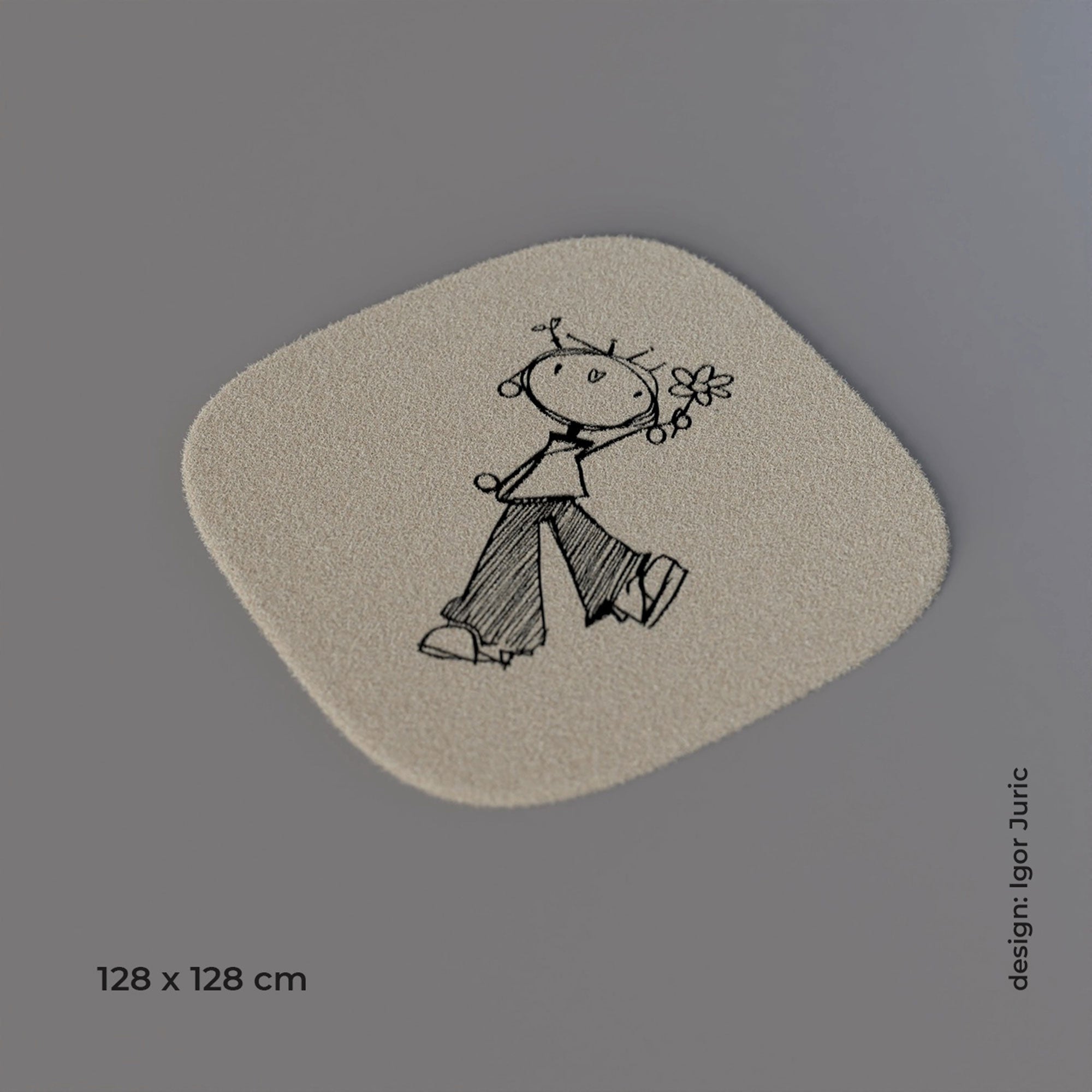 Tepih Dječji Girl 128 x 128 cm