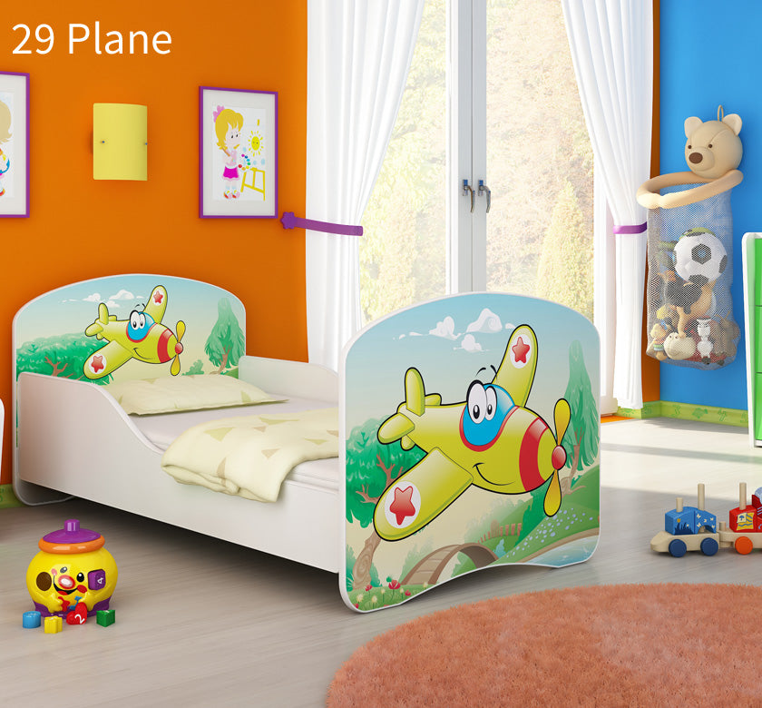 Dječji krevet ACMA s motivom 180x80 cm 29 Aeroplane
