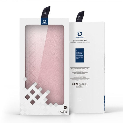 DUX DUCIS Bril – kožna maska za Samsung Galaxy Z Fold5 5G pink