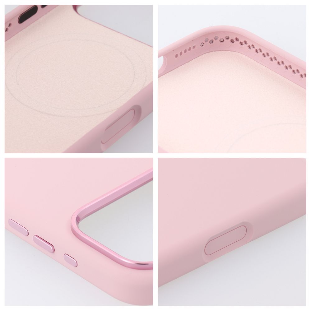 iPhone 17 Pro Max Forcell F-Protect Frame Premium maska kompatibilna s MagSafeom – pink