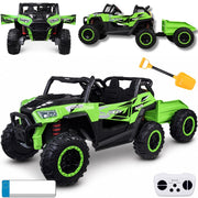 Buggy dvosjed 4×4 s prikolicom – zeleni