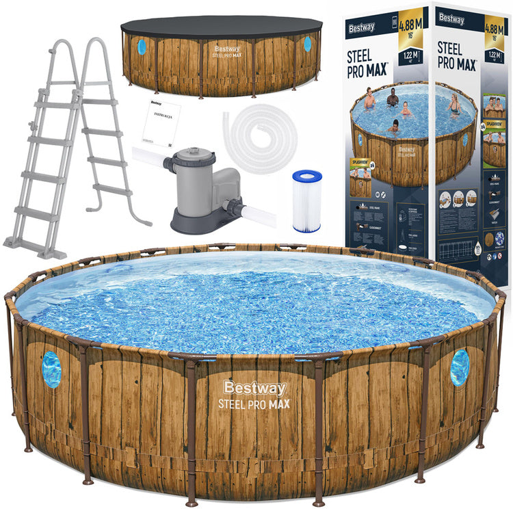 Bestway bazenski set Wood (488x122cm)