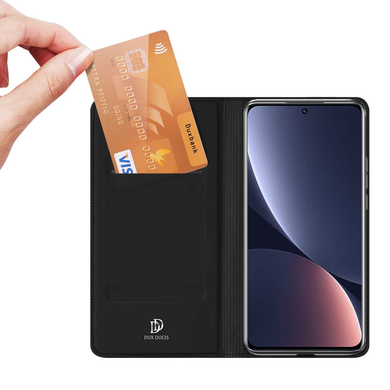 DUX DUCIS SKIN PRO PREKLOPNA FUTROLA ZA XIAOMI 12 PRO CRNA