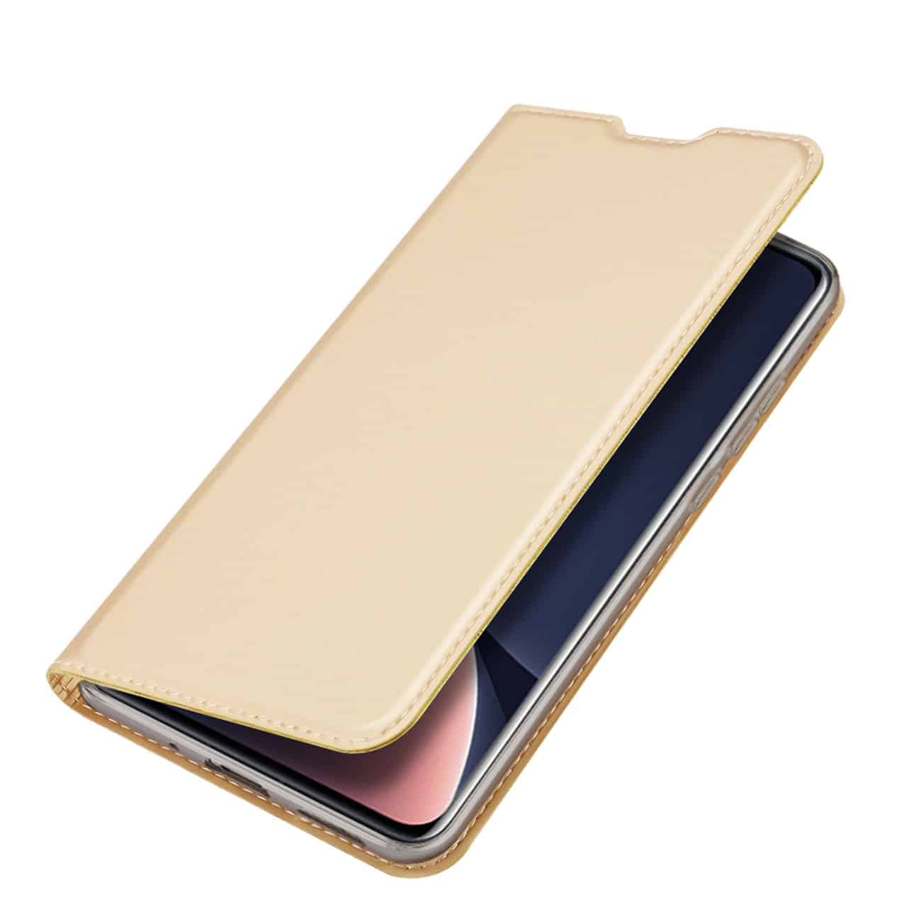 DUX DUCIS SKIN PRO PREKLOPNA FUTROLA ZA XIAOMI 12 PRO ZLATNA