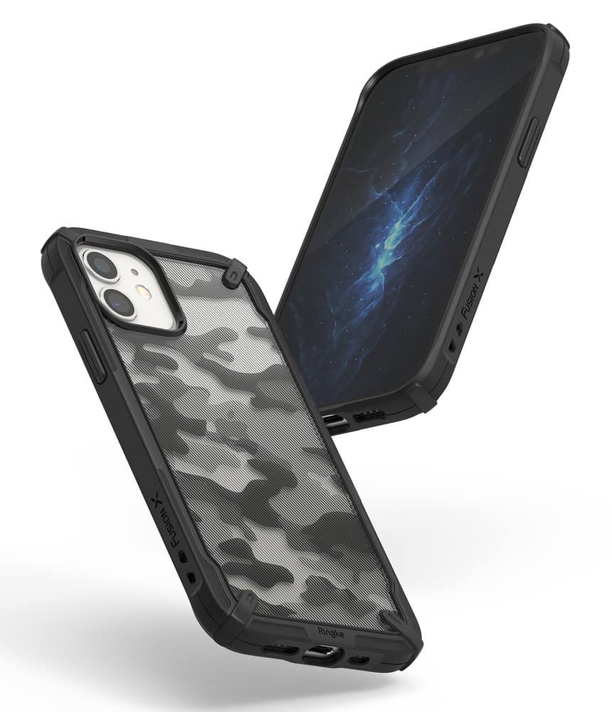 Ringke Fusion X Design izdržljivo kućište s TPU odbojnikom za iPhone 12 Mini Camo
