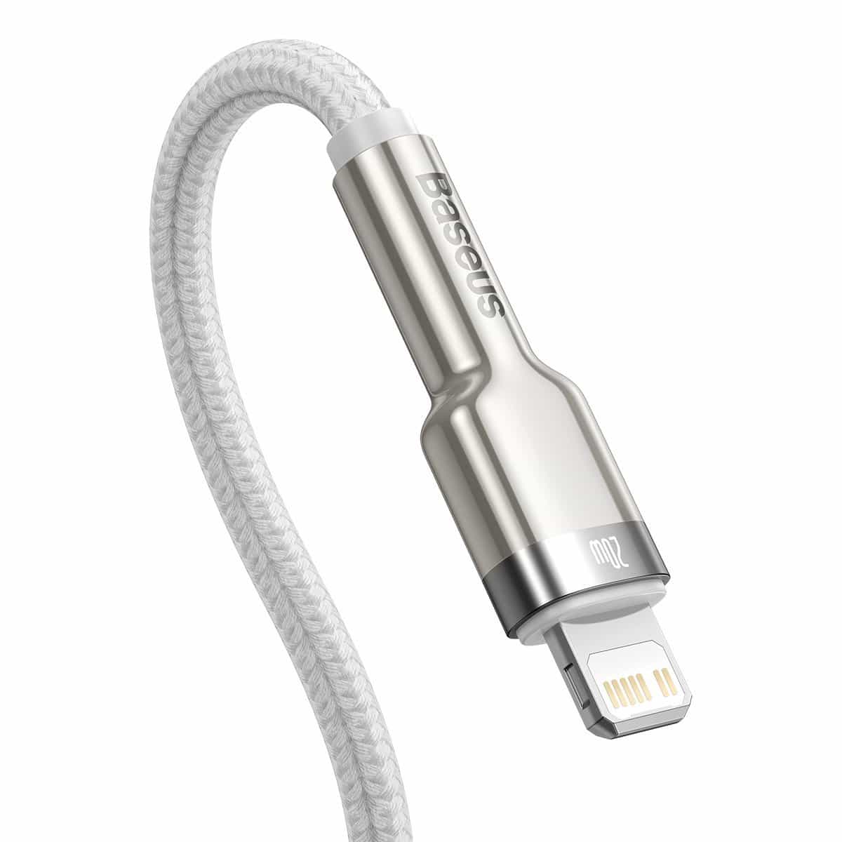 USB-C kabel za Lightning Baseus Cafule PD 20W 2m (bijeli)