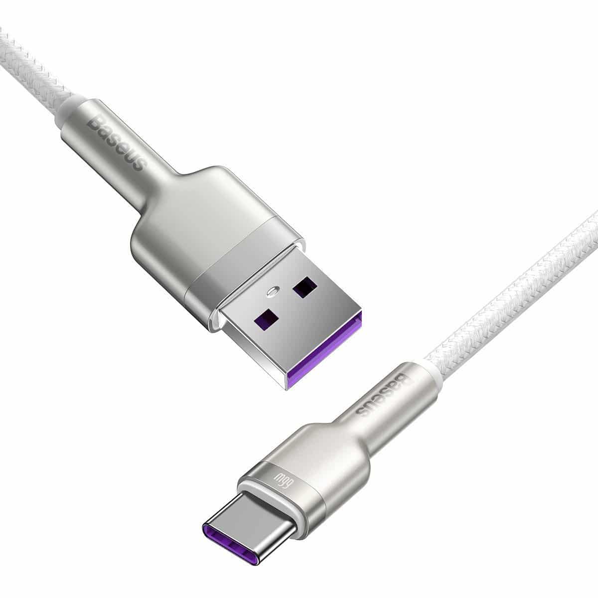 USB kabel za USB-C Baseus Cafule 66W 1m (bijeli)