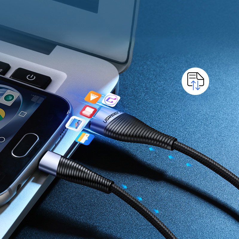 Ugreen USB Micro kabel Quick Charge 3.0 / Huawei PCF - 2m