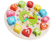Edukativni drveni sat za djecu - Clock