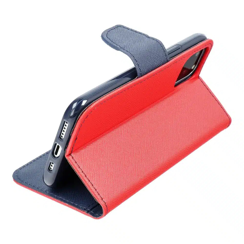 Fancy Book futrola za XIAOMI Redmi 13c / POCO C65 crvena / tamnoplava