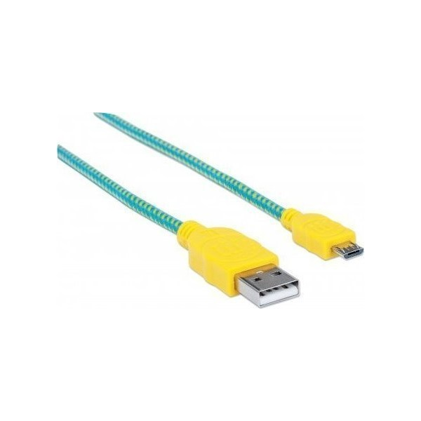 Manhattan 394178 USB kabel 0,5 m USB 2.0 USB A Micro-USB B Crno