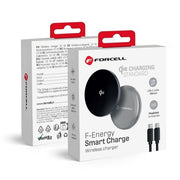 Forcell F-Energy Smart Charge USB C Qi2 15W MagSafe kompatibilan punjač s odvojivim kabelom od 150cm -srebrni