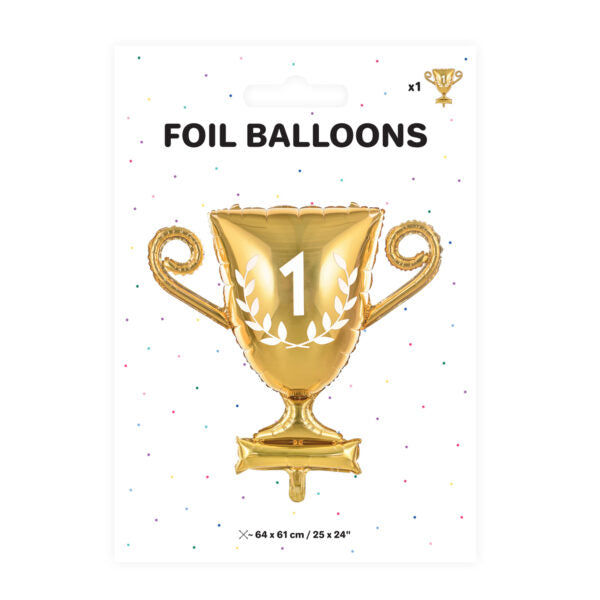 Folija balon pehar zlatni, Balon folija na Pehar No.1 64x61cm