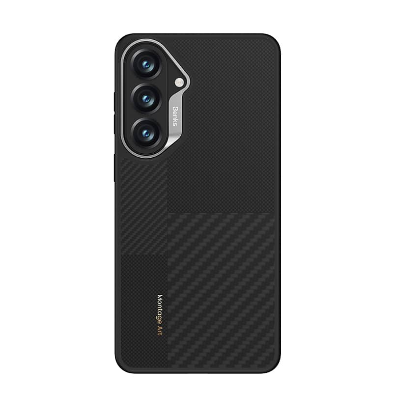Benks Montage Magnetic Armor Pro Kevlar maska ​​s metalnim okvirom za Samsung Galaxy S26 crna