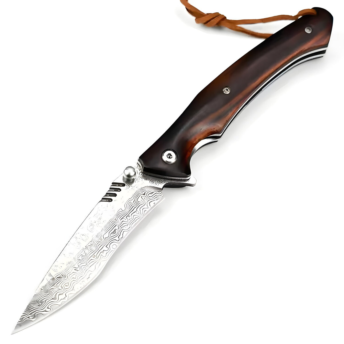 Damaški outdoor sklopivi nož GR-31678 - Smeđi KP31678