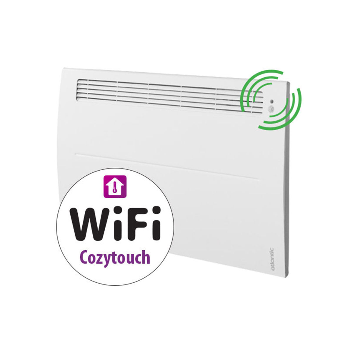 Električna zidna grijalica ATLANTIC ALTIS ECO BOOST 3 WIFI 1000W PLUG