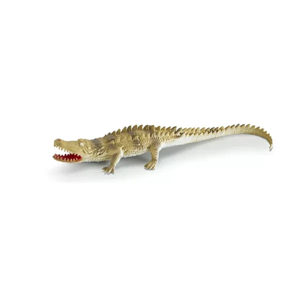 Gumeni krokodil 30cm Bež