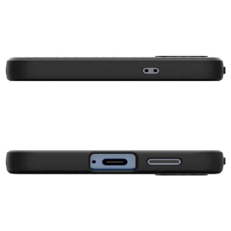 Spigen Liquid Air maska za Samsung Galaxy S25 mat crna ACS09000