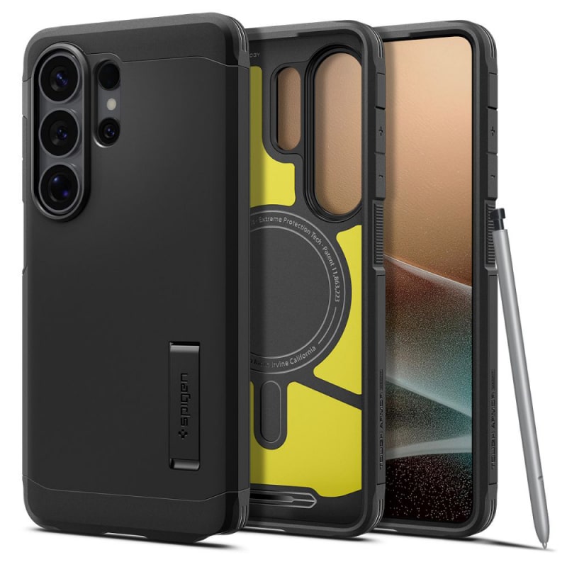 Spigen Tough Armor maska s MagSafeom za Samsung Galaxy S26 Ultra crna ACS10684