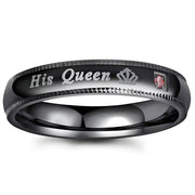 Prsten His Queen - Crna / 52mm KP32132