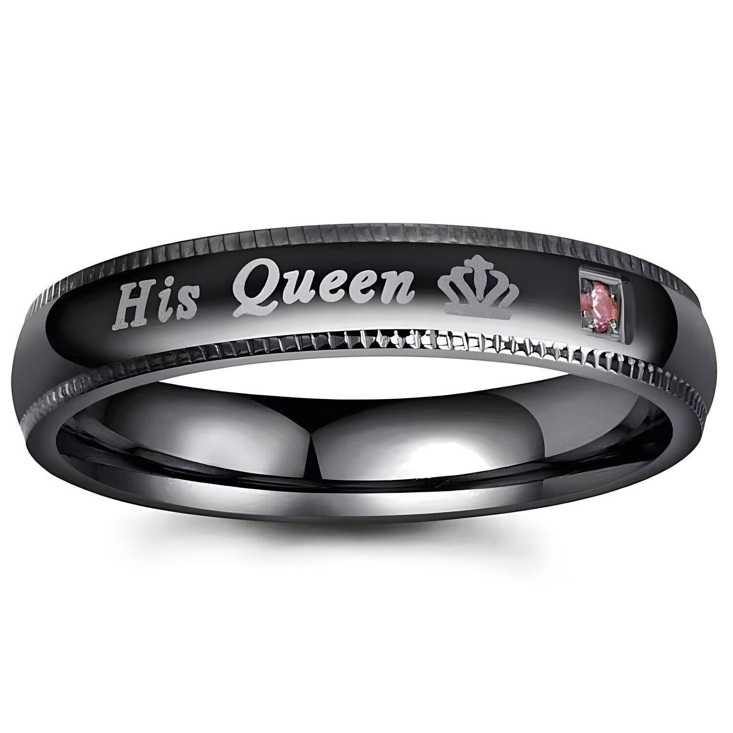 Prsten His Queen - Crna / 69mm KP32139
