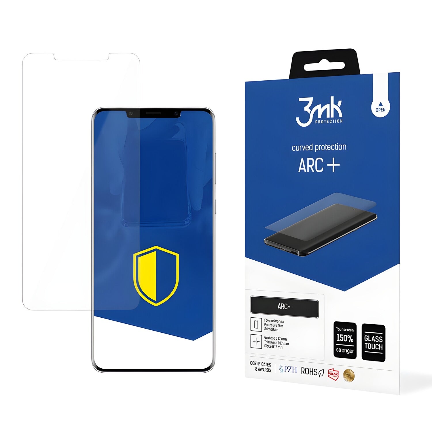 3mk Arc+ zaštitna folija za Huawei Mate 50 Pro - Prozirna KP22579