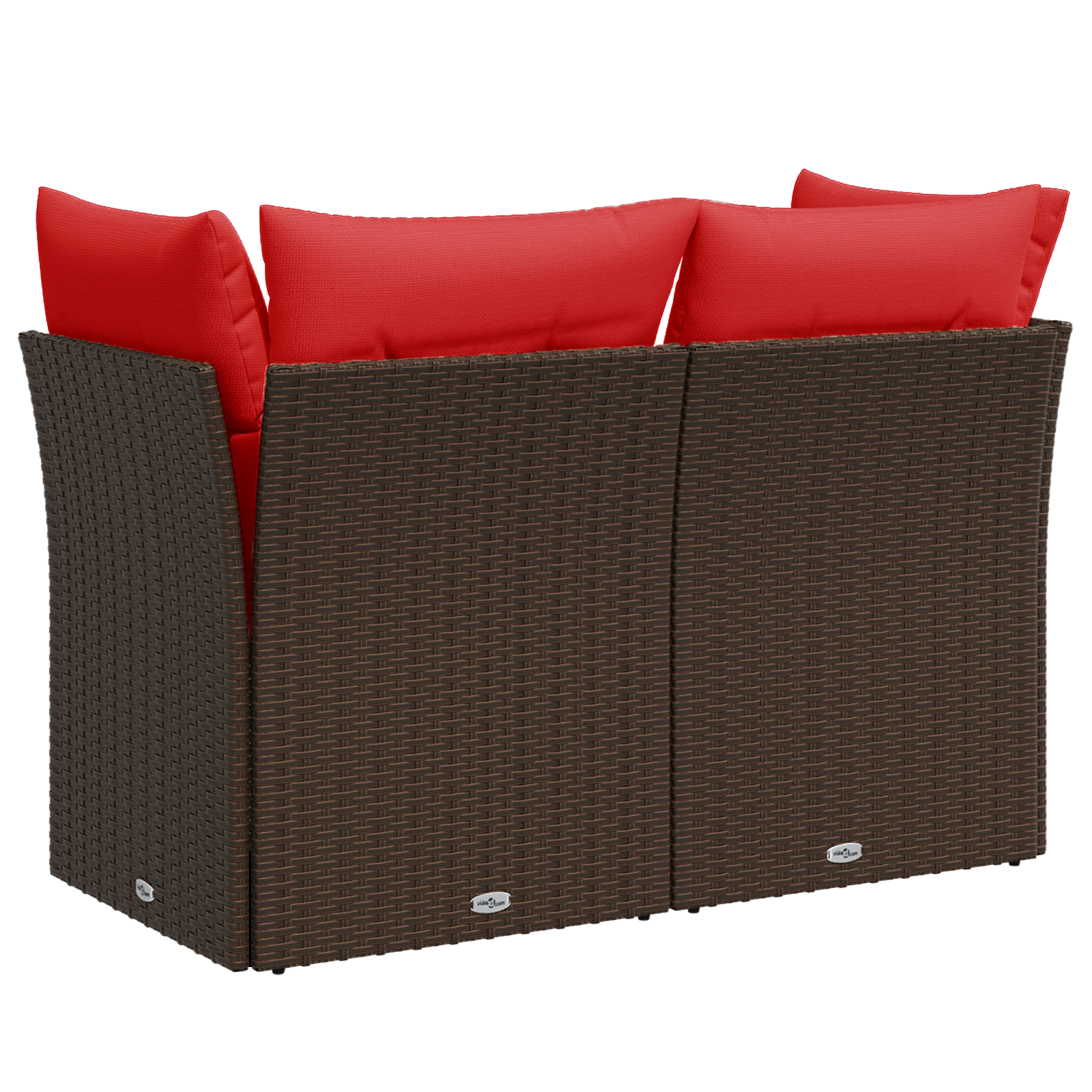 | Vrtni kauč | s jastukom Smeđa 124 x 62 x 69 cm poliratan