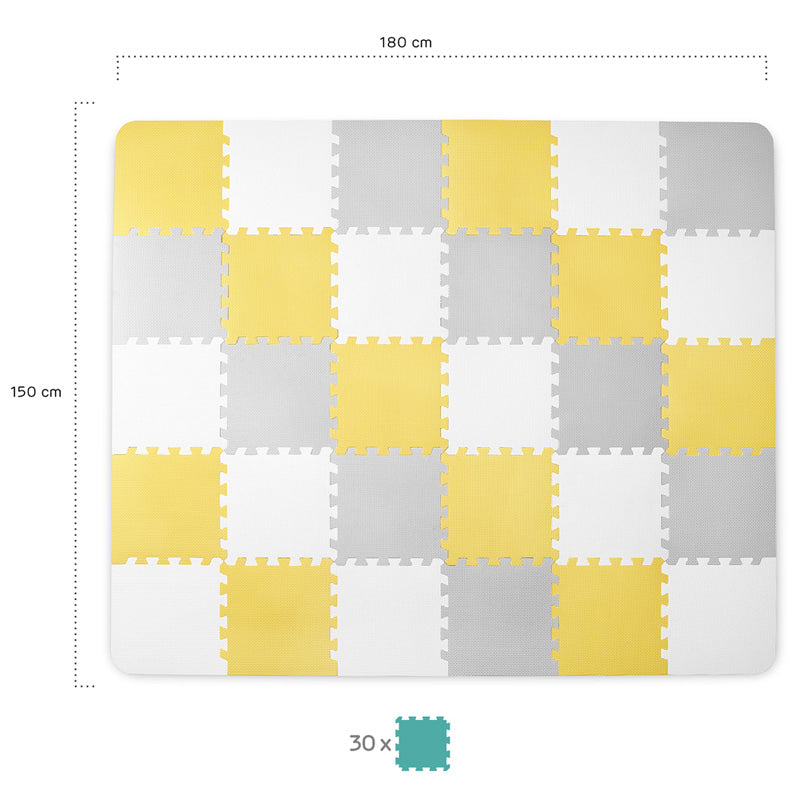 Kinderkraft puzzle LUNO, žute