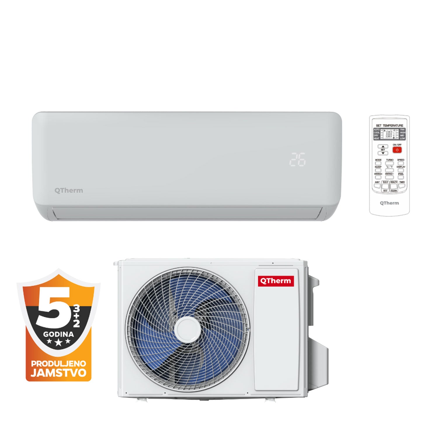Klima uređaj komplet QTherm 2.65 kW Flash Inverter