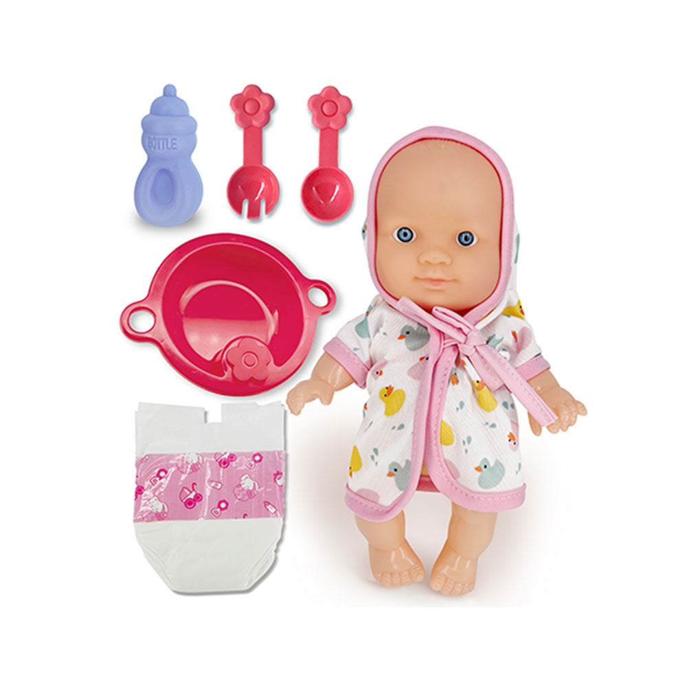 Lutka Cute Baby – Realistična beba s priborom za igru Plava