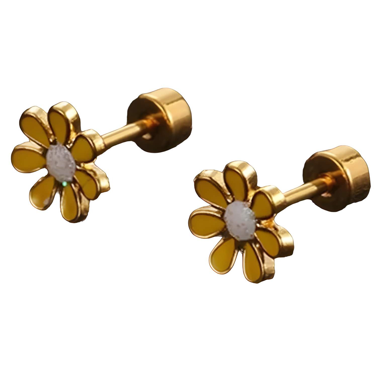 Naušnica Flower - Zlatna / Žuta KP21745