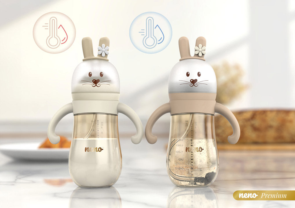 NENO MIO Rabbit 3u1 bočica za hranjenje 300 ml, Brown