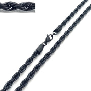 Muška Ogrlica - Crna / 55cm / 2mm KP34715