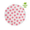 Tanjuri papirnati Dots 18cm 6kom Plava