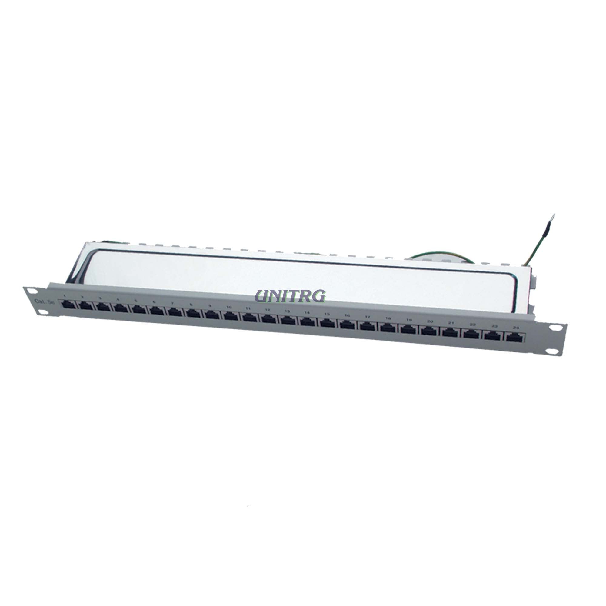 Patch panel 24port 1U Cat5e shilded