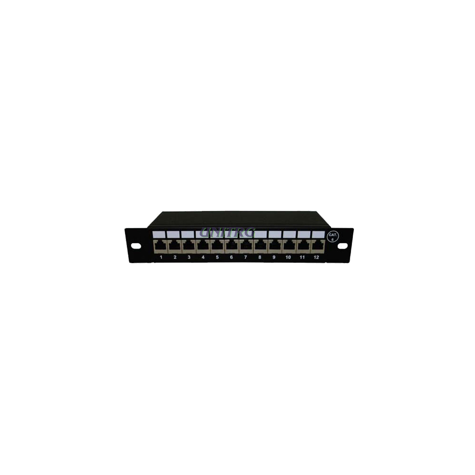 Patch panel 12port 1U 10'' FTP Cat6