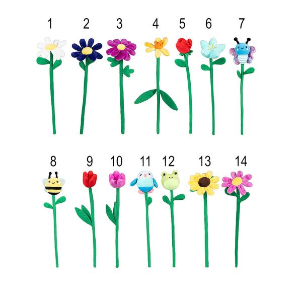 Plišani cvijet i kukci – 14 modela, visina 30 cm Model 03