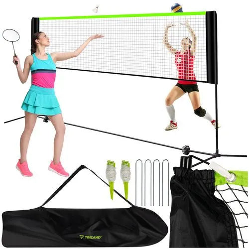 3u1 Prijenosna sportska mreža za odbojku/badminton/tenis, podesiva visina 93–255 cm 310 × 90 cm + torba